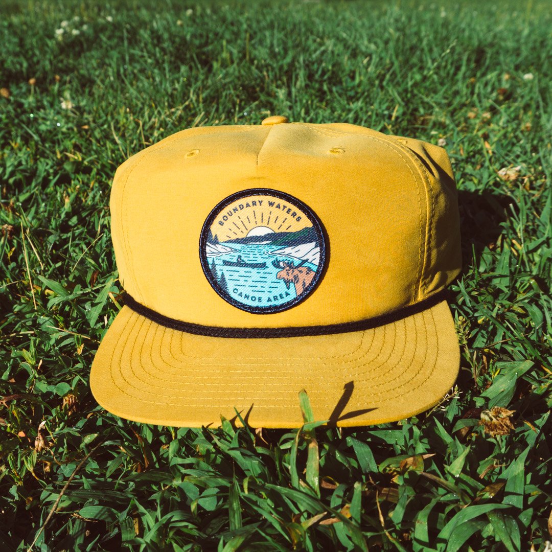 Boundary Waters Canoe Trip Cap - Yellow - Humble Apparel Co