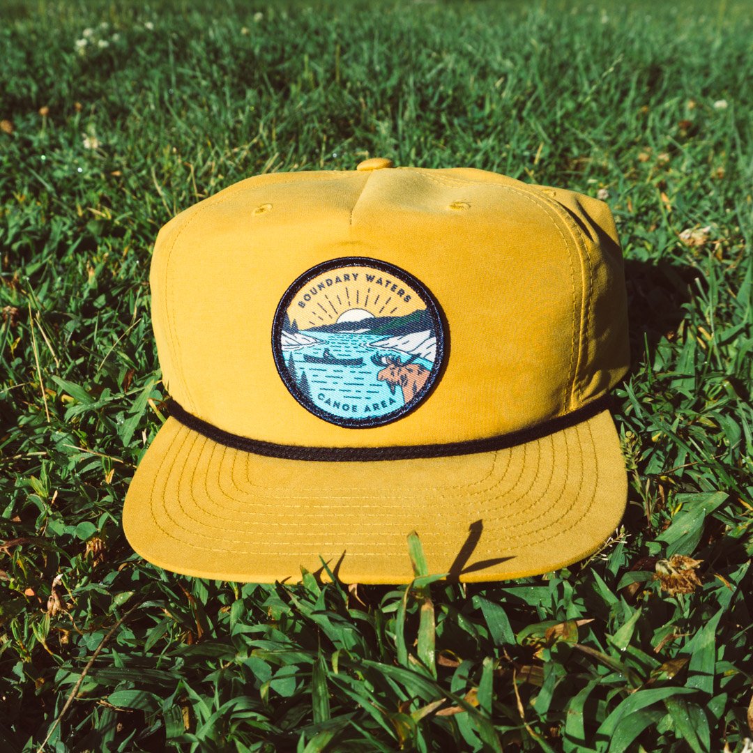 Boundary Waters Canoe Trip Cap - Yellow - Humble Apparel Co 