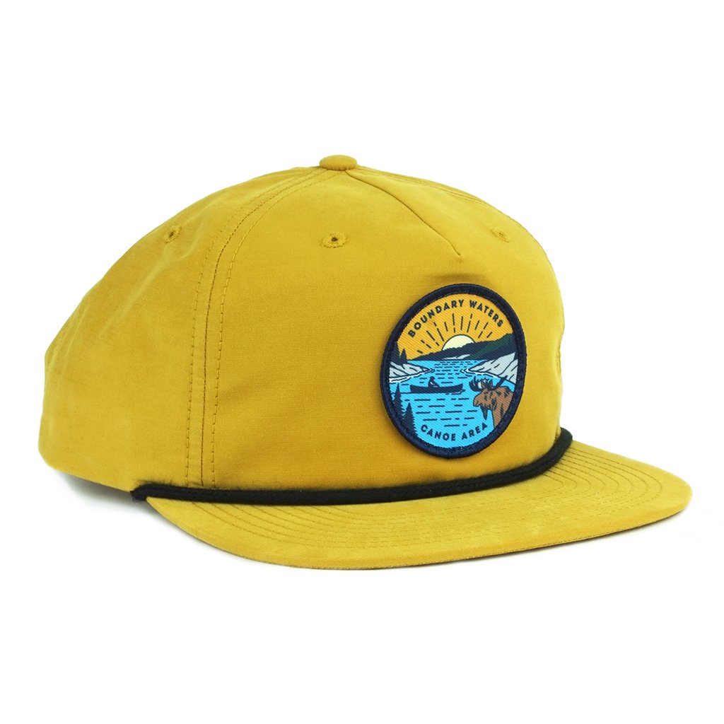 Boundary Waters Canoe Trip Cap - Yellow - Humble Apparel Co 