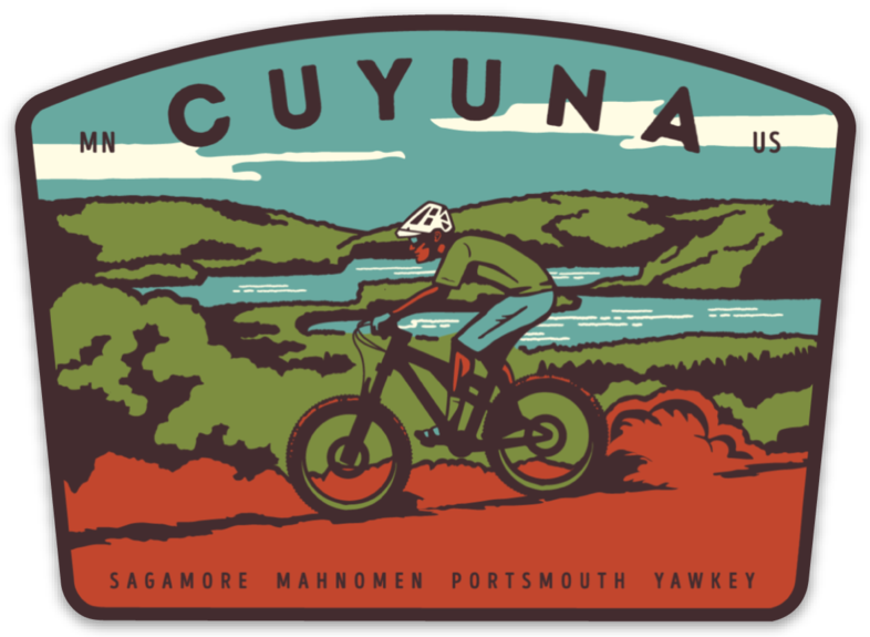 Cuyuna Mountain Bike Sticker - Humble Apparel Co 