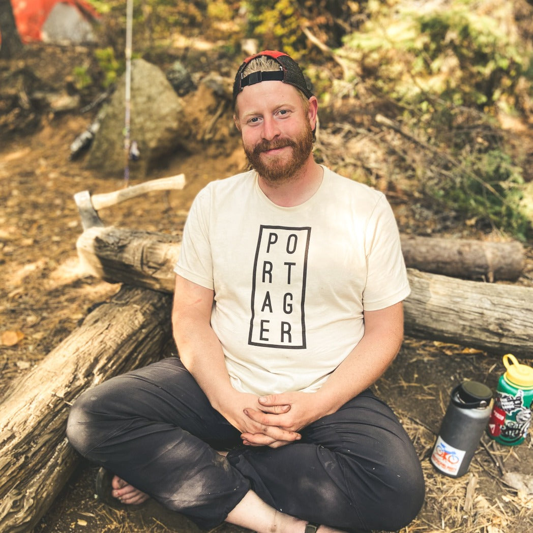 Canoe Portager T-Shirt - Cream - Humble Apparel Co