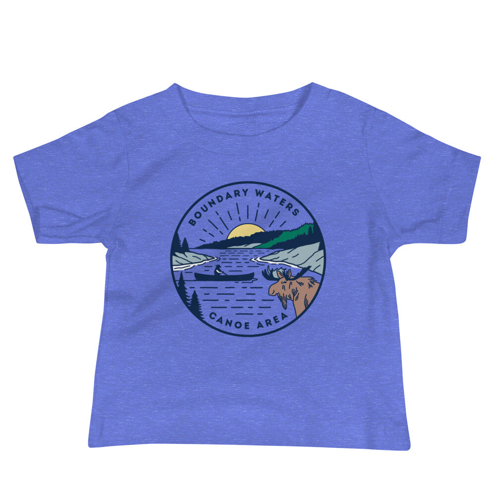 Boundary Waters - Basswood Lake Baby Short Sleeve T-Shirt - Humble Apparel Co