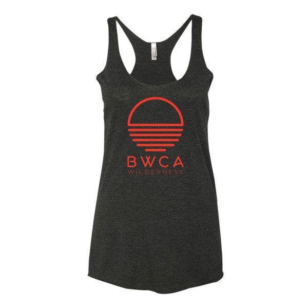 BWCA Sunset Wilderness Women's tank top - Vintage Black - Humble Apparel Co