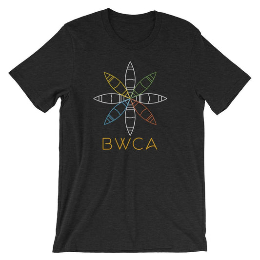 BWCA Canoe Flower T-Shirt - Heather Black - Humble Apparel Co 