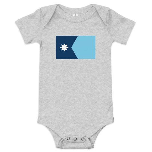 Minnesota State Flag - Baby One Piece Tee - Humble Apparel Co
