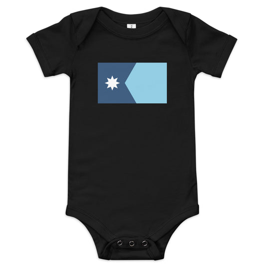 Minnesota State Flag - Baby One Piece Tee - Humble Apparel Co