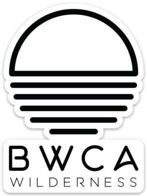 BWCA Wilderness Sunset Sticker - Transparent - Humble Apparel Co 