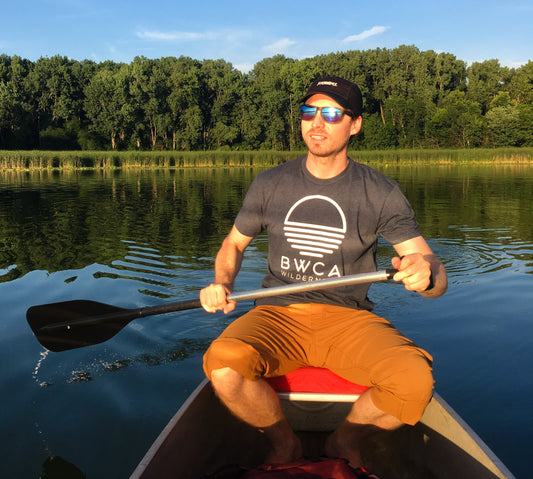 BWCA Sunset Wilderness T-Shirt - Midnight Navy - Humble Apparel Co 