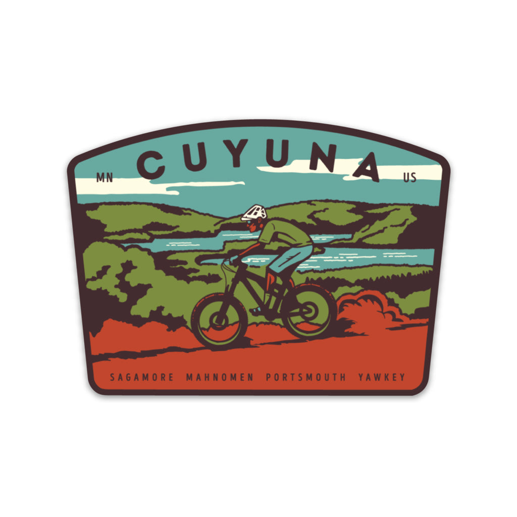Cuyuna Mountain Bike Sticker - Humble Apparel Co 