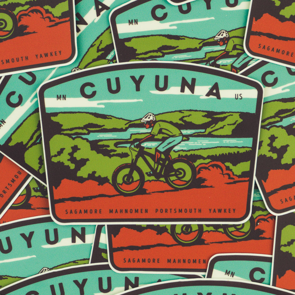 Cuyuna Mountain Bike Sticker - Humble Apparel Co 