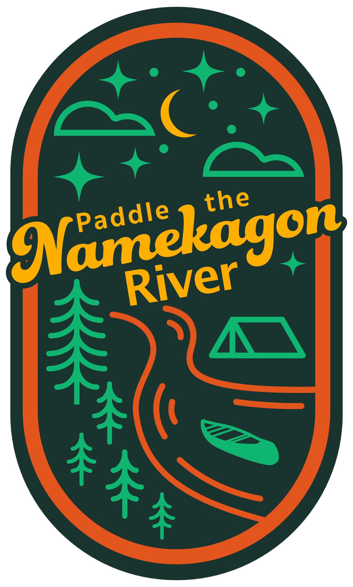 Namekagon River Sticker - Humble Apparel Co 