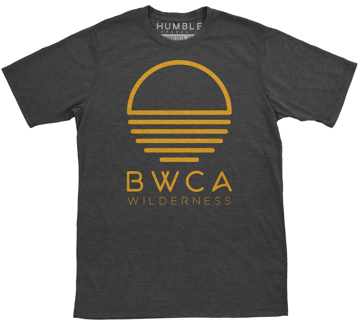 BWCA Sunset Wilderness T-Shirt - Charcoal - Humble Apparel Co 