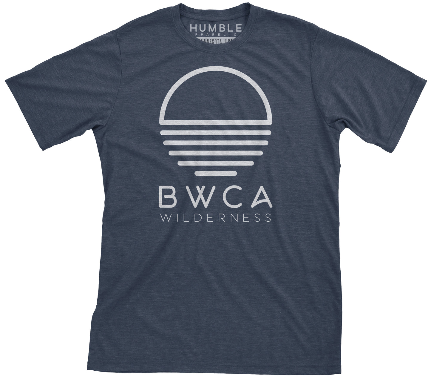 BWCA Sunset Wilderness T-Shirt - Midnight Navy - Humble Apparel Co 