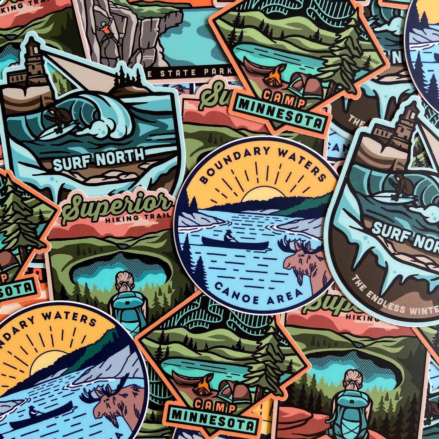 Minnesota North Shore Sticker Pack - Humble Apparel Co 