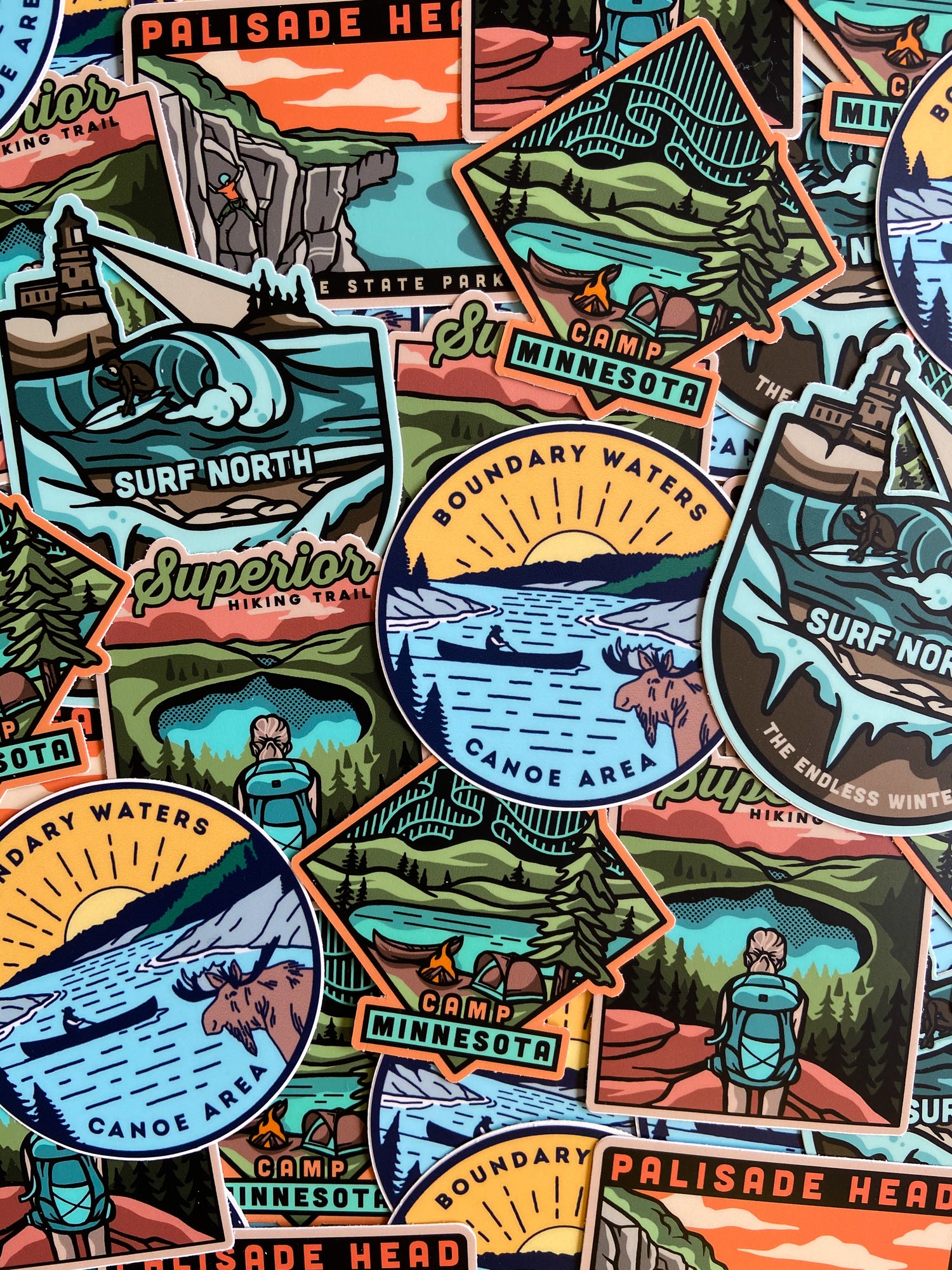 Minnesota North Shore Sticker Pack - Humble Apparel Co 