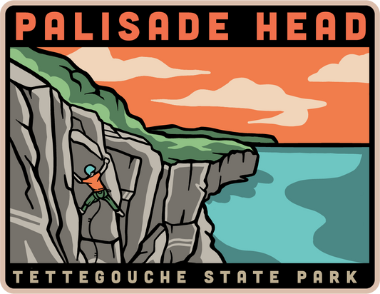 Palisade Head Climbing - Superior Crack Sticker - Humble Apparel Co 