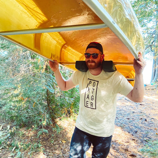 Canoe Portager T-Shirt - Cream - Humble Apparel Co