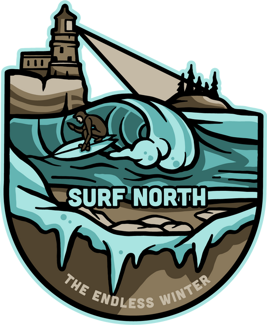 Surf North Sticker - Humble Apparel Co 