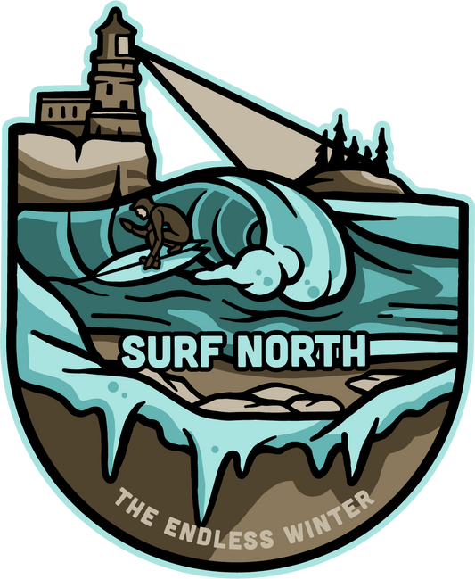 Surf North Sticker - Humble Apparel Co