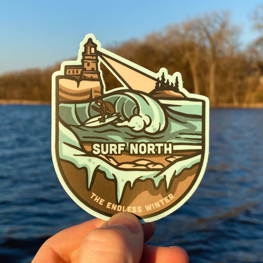 Surf North Sticker - Humble Apparel Co 