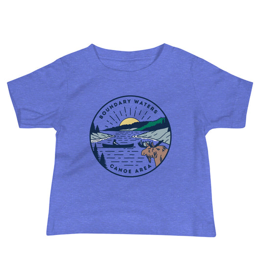 Boundary Waters - Basswood Lake Baby Short Sleeve T-Shirt - Humble Apparel Co 