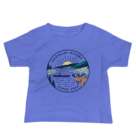 Boundary Waters - Basswood Lake Baby Short Sleeve T-Shirt - Humble Apparel Co
