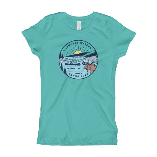 Boundary Waters - Basswood Lake Girl's T-Shirt - Humble Apparel Co 