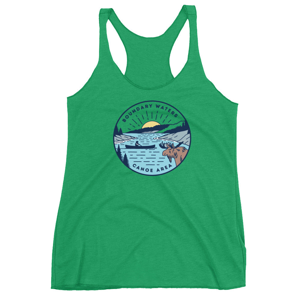 Boundary Waters Basswood Lake Women's Tank Top - Humble Apparel Co 
