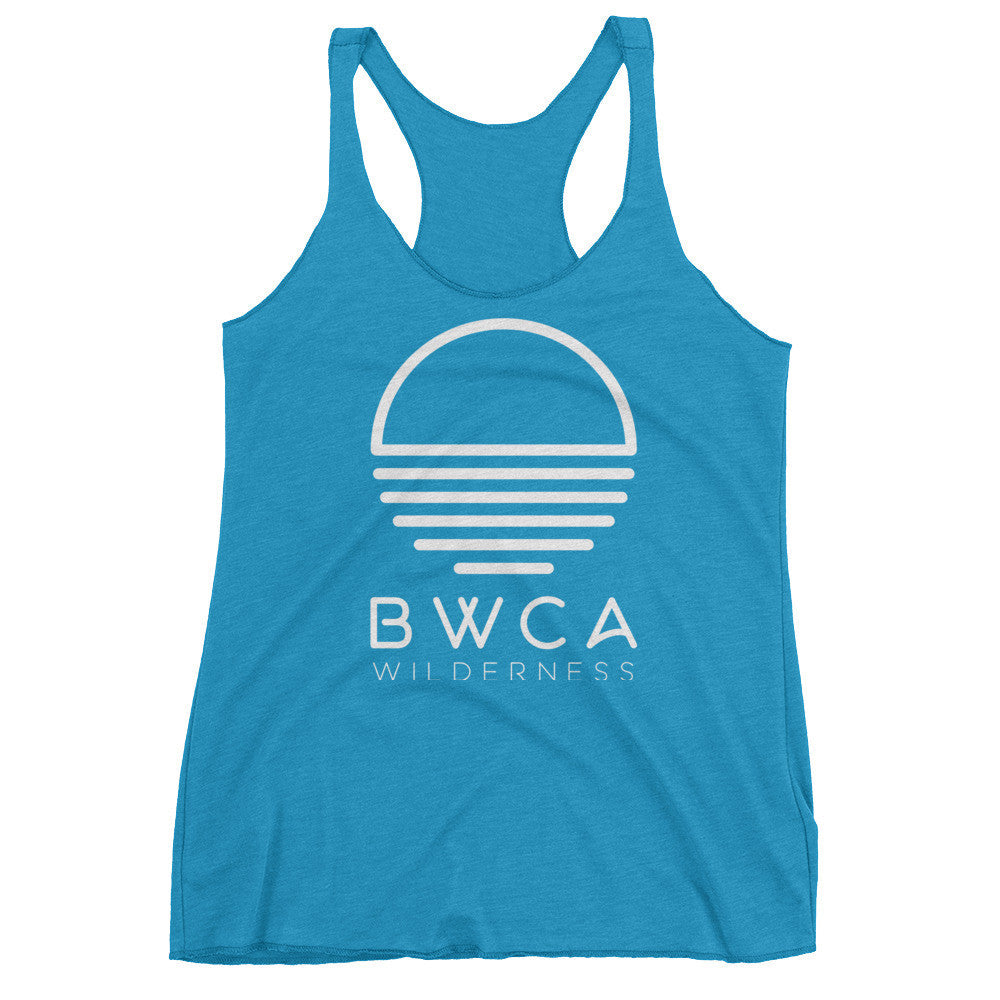 BWCA Sunset Wilderness Women's tank top - Blue - Humble Apparel Co 