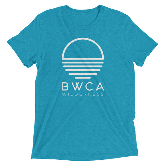 BWCA Sunset Wilderness T-Shirt (Tri-Blend) - Teal - Humble Apparel Co 