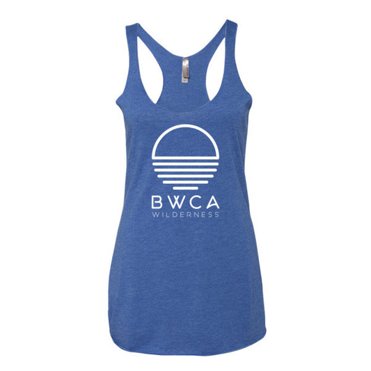 BWCA Sunset Wilderness Women's tank top - Vintage Royal - Humble Apparel Co 