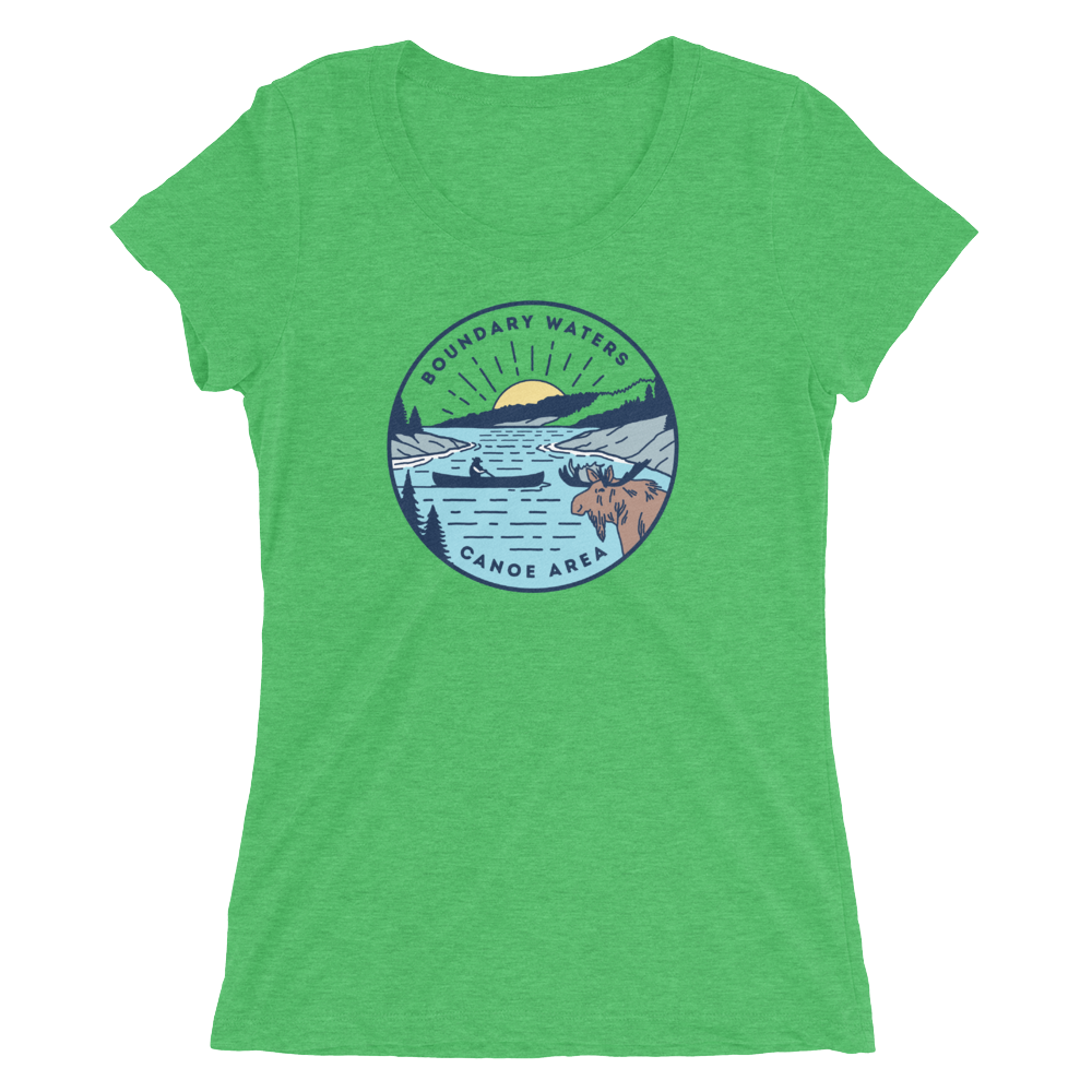 Boundary Waters - Bass Lake Women's T-Shirt - Humble Apparel Co 