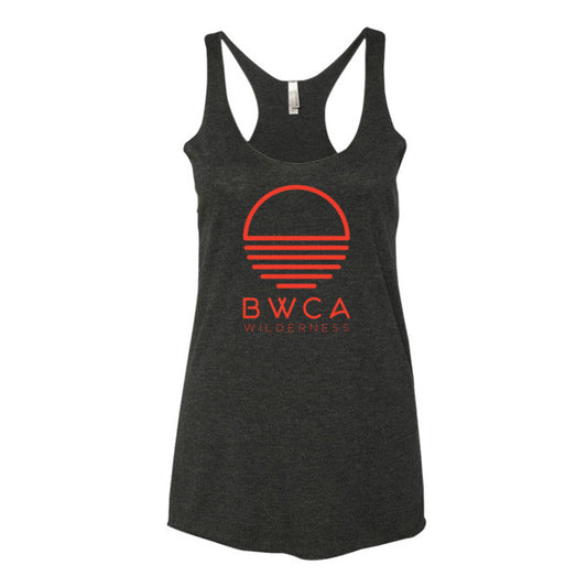 BWCA Sunset Wilderness Women's tank top - Vintage Black - Humble Apparel Co 