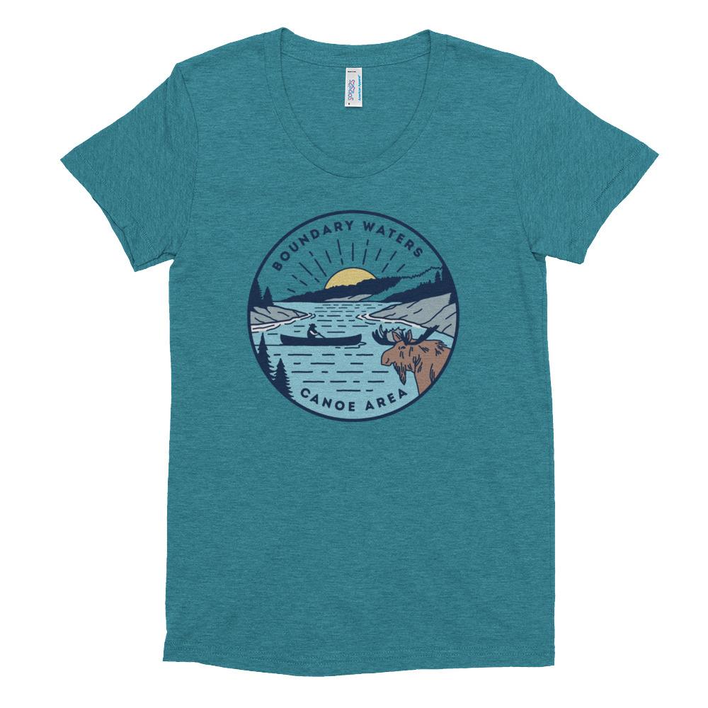 Boundary Waters - Basswood Lake Women's T-Shirt - Humble Apparel Co 