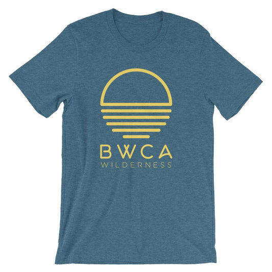 BWCA Sunset Wilderness T-Shirt - Heather Deep Teal - Humble Apparel Co 